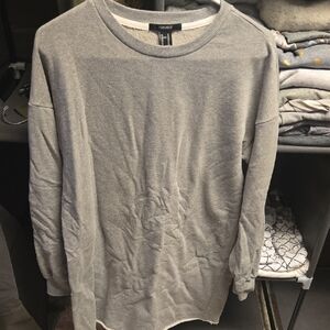 Forever 21 Women's Long Sleeve Gray Dress